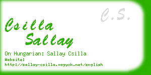 csilla sallay business card